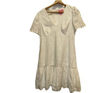 Lily Pulitzer Sz 10 Eyelet White Dress